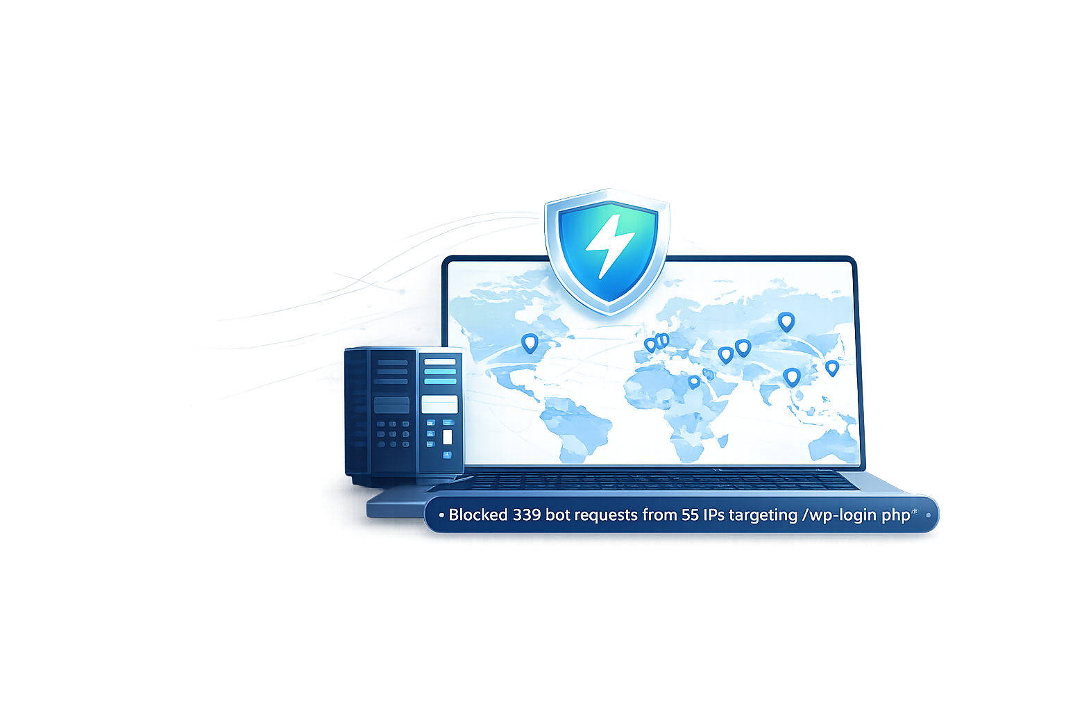 Global edge protection map illustration