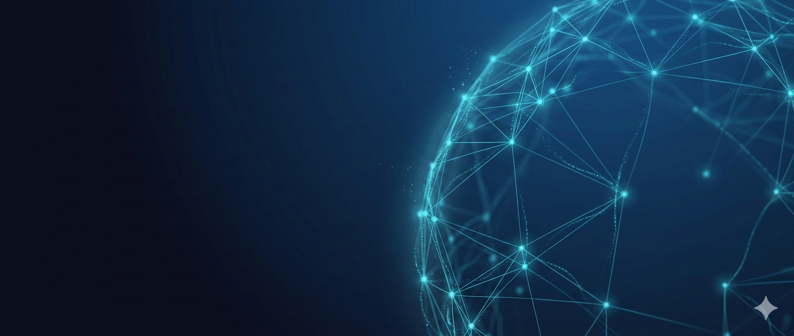 Global edge traffic illustration